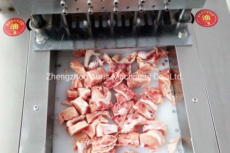 Stainless Steel Chicken Meat Cube Cutter Machine Meat Blocks Maker Machine Poultry Meat Ribs Cutting Machine