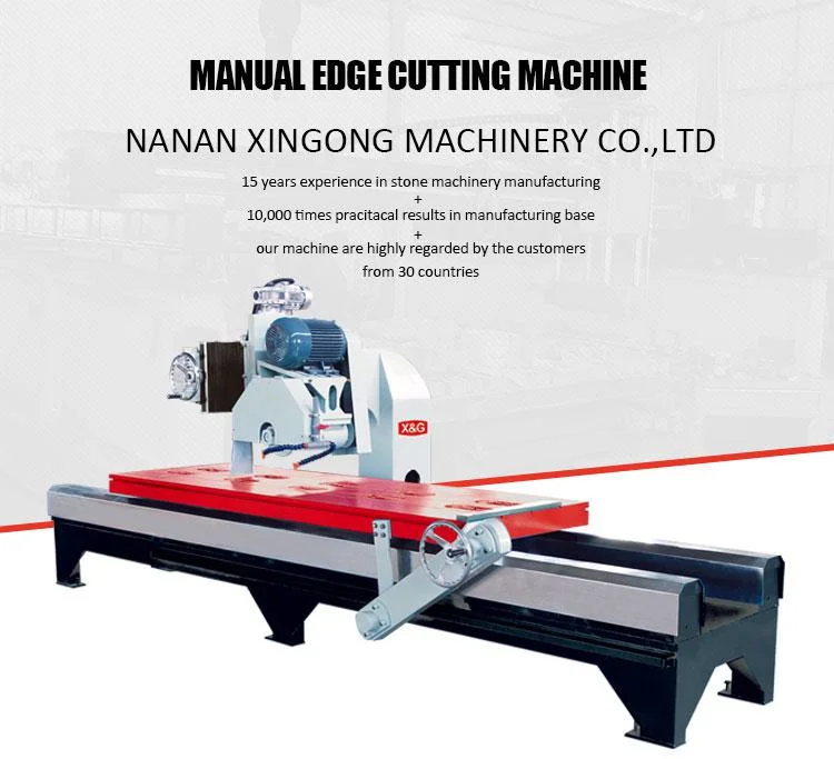 Xingong Machinery Hand Manual Quartz Marble Granite Cutting Machine Tile Cutter with Stone Saw 45 Degree Tilt Block Cutter Machine